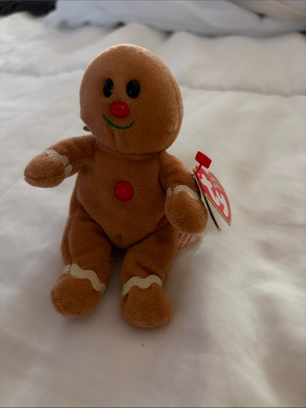 TY Jingle Beanie Baby - SWEETER the Gingerbread man (4.5 inch)Christmas Ornament